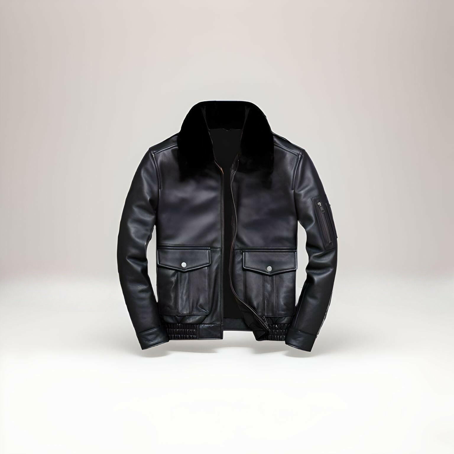 Chaqueta Fur Leather Jacket - Mac Leather Co