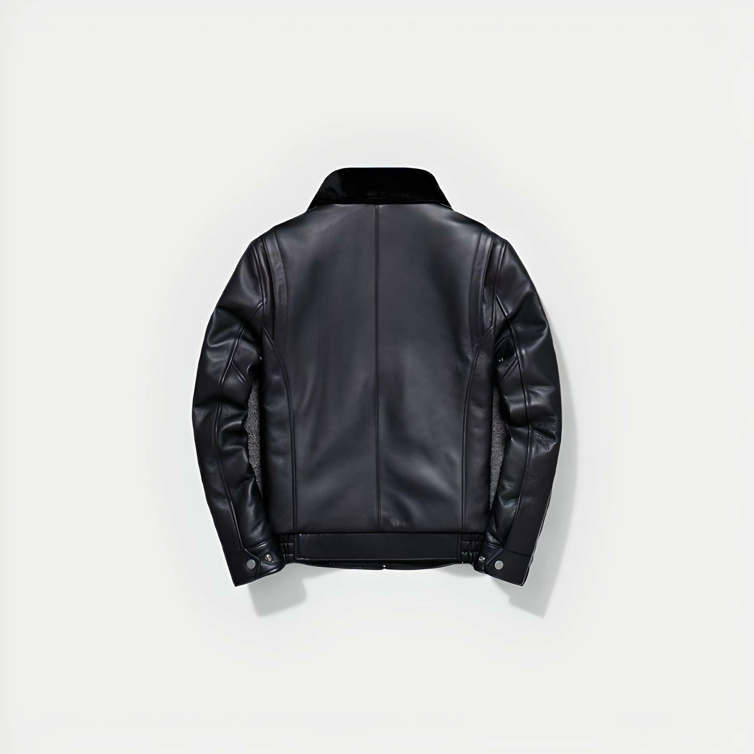 Chaqueta Fur Leather Jacket - Mac Leather Co