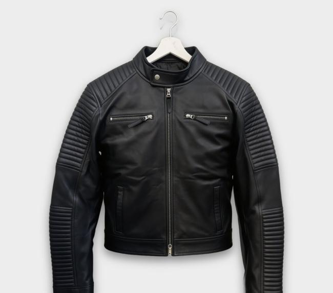 Black Leather Biker Jacket